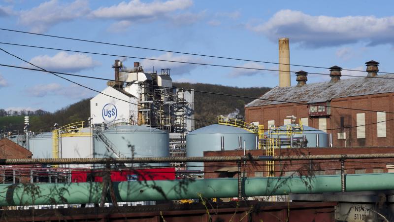 The US Steel Clairton Plant in Clairton, Pennsylvania on Wednesday, April 8, 2024.