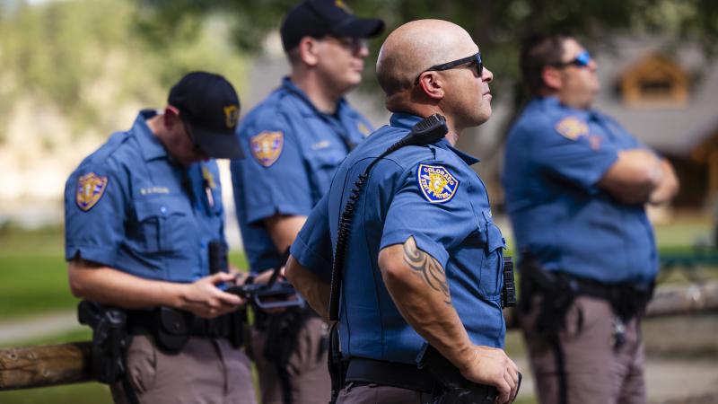 Police at Evergreen High School