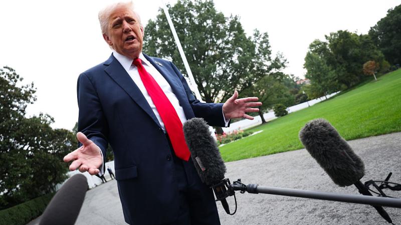 Trump on his way to Quantico