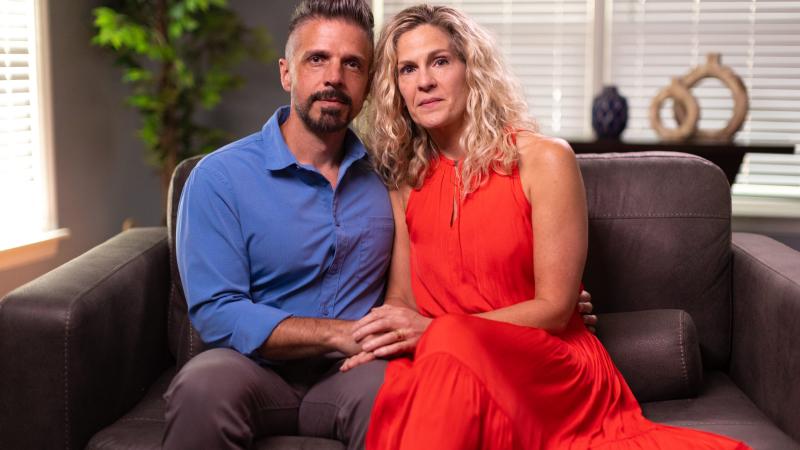 Dan and Jennifer Mead, whose daughter was secretly socially transitioned by her school