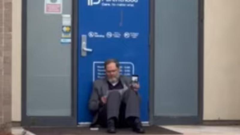 Pro-life protester Steven Lefemine