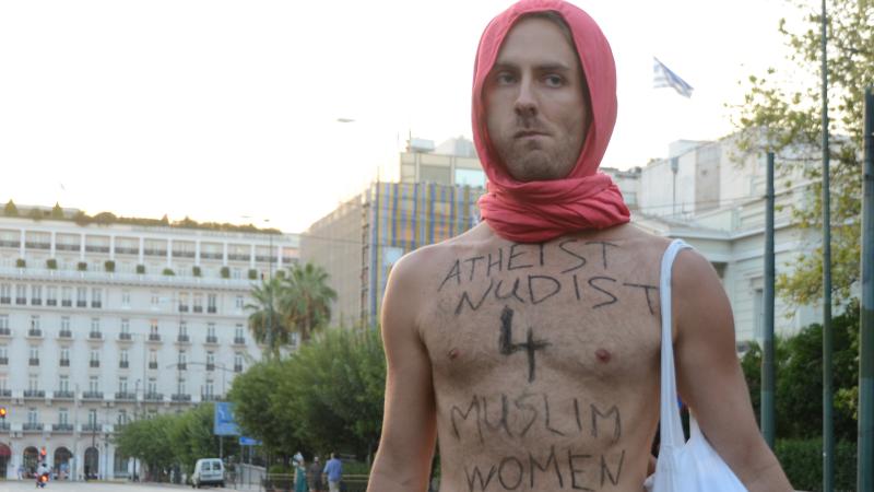 Protests in France on Muslim clothing worn by women