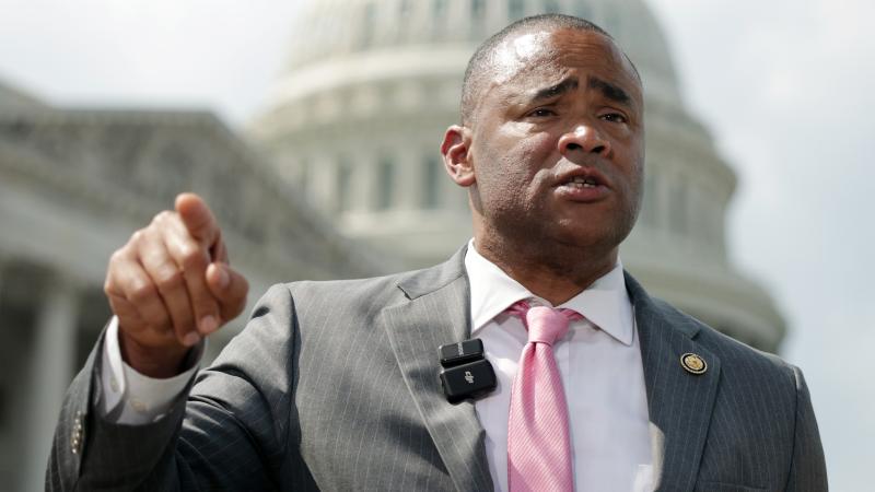 U.S. Rep. Marc Veasey (D-TX) speaks during a news conference outside the U.S. Capitol on July 23, 2025 in Washington, DC