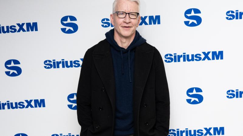 Anderson Cooper visits the SiriusXM Studios on December 15, 2025 in New York City