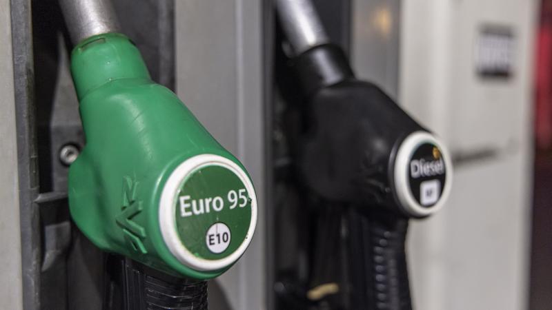 A gas pump in Belgium