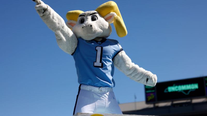 University of North Carolina Tar Heels mascot Ramses