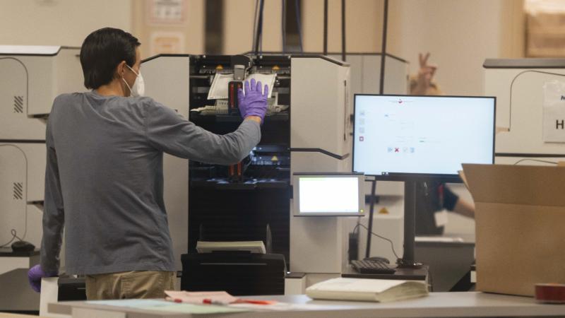 Maricopa County Tabulation and Election Center in Phoenix, Arizona,