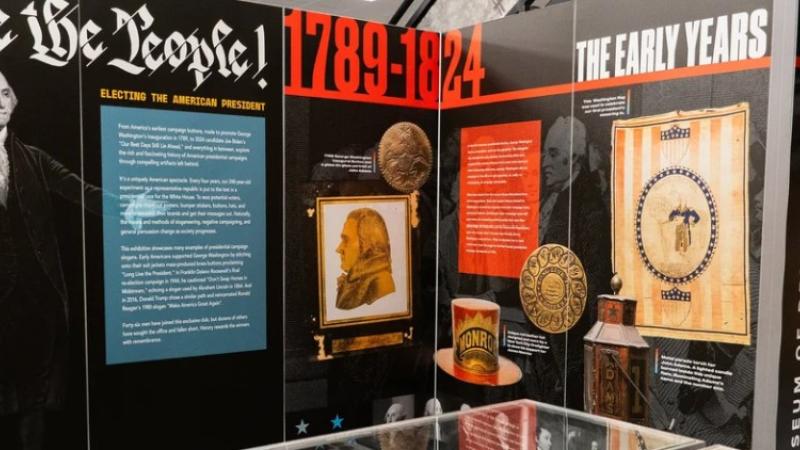 Museum of Democracy Exhibit Featuring George Washington