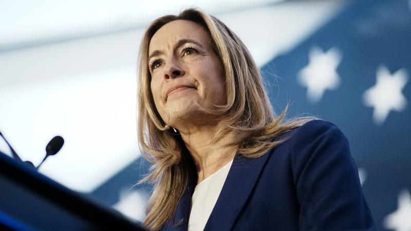 New Jersey Democratic gubernatorial candidate, Rep. Mikie Sherrill (D-NJ) delivers remarks at her election night watch party at the Hilton East Brunswick Hotel on November 4, 2025 in East Brunswick, New Jersey. Sherrill defeated Republican assembly member Jack Ciattarelli in a tightly contested race for New Jersey governor. 