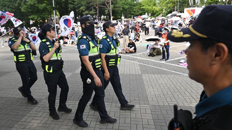 South Korea local election protest