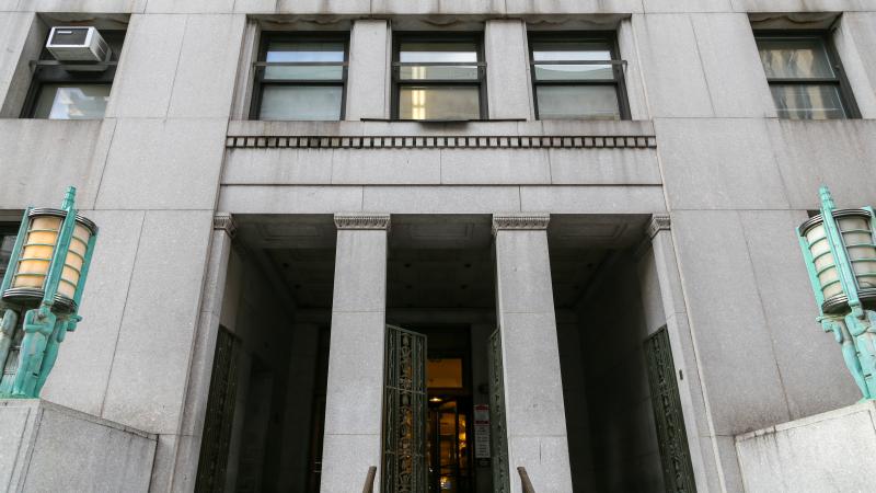 Side entrance of the New York City Department of Health