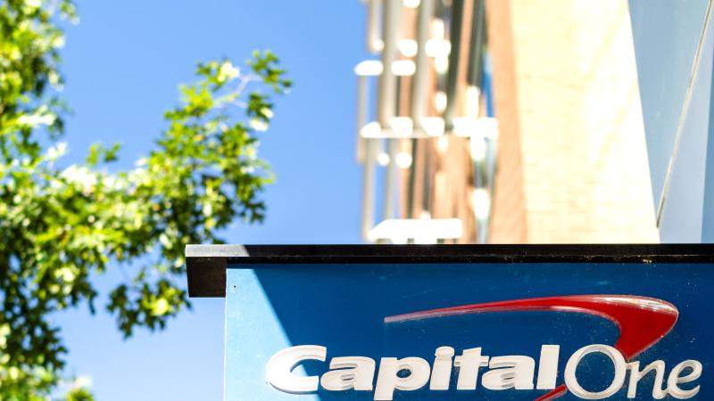 The exterior of a Capital One bank is seen on July 20 in Austin, Texas. 