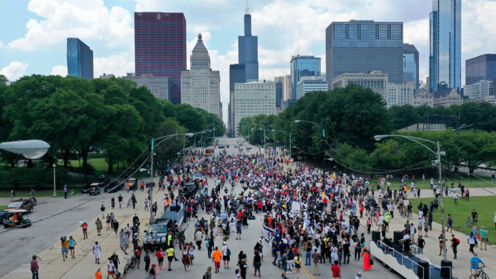 Juneteenth rally in Chicago, Illinois