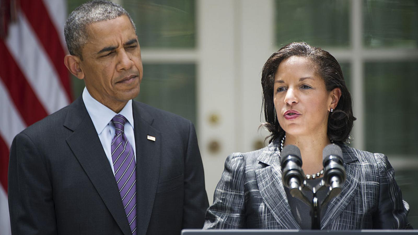 Susan Rice and former President Barack Obama