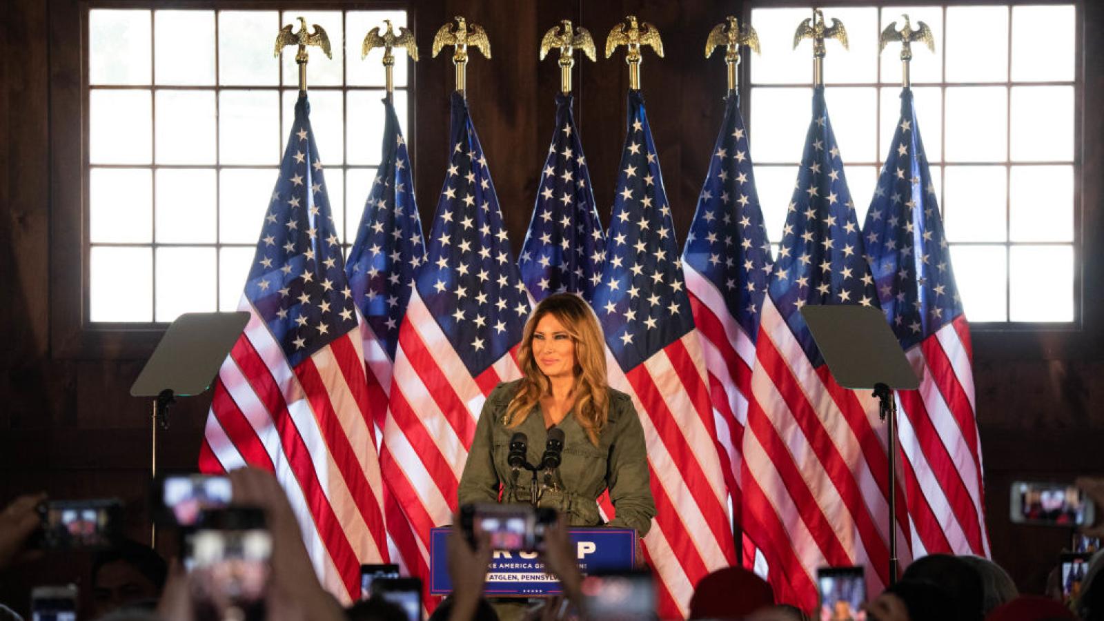Melania Trump at Pennsylvania campaign stop