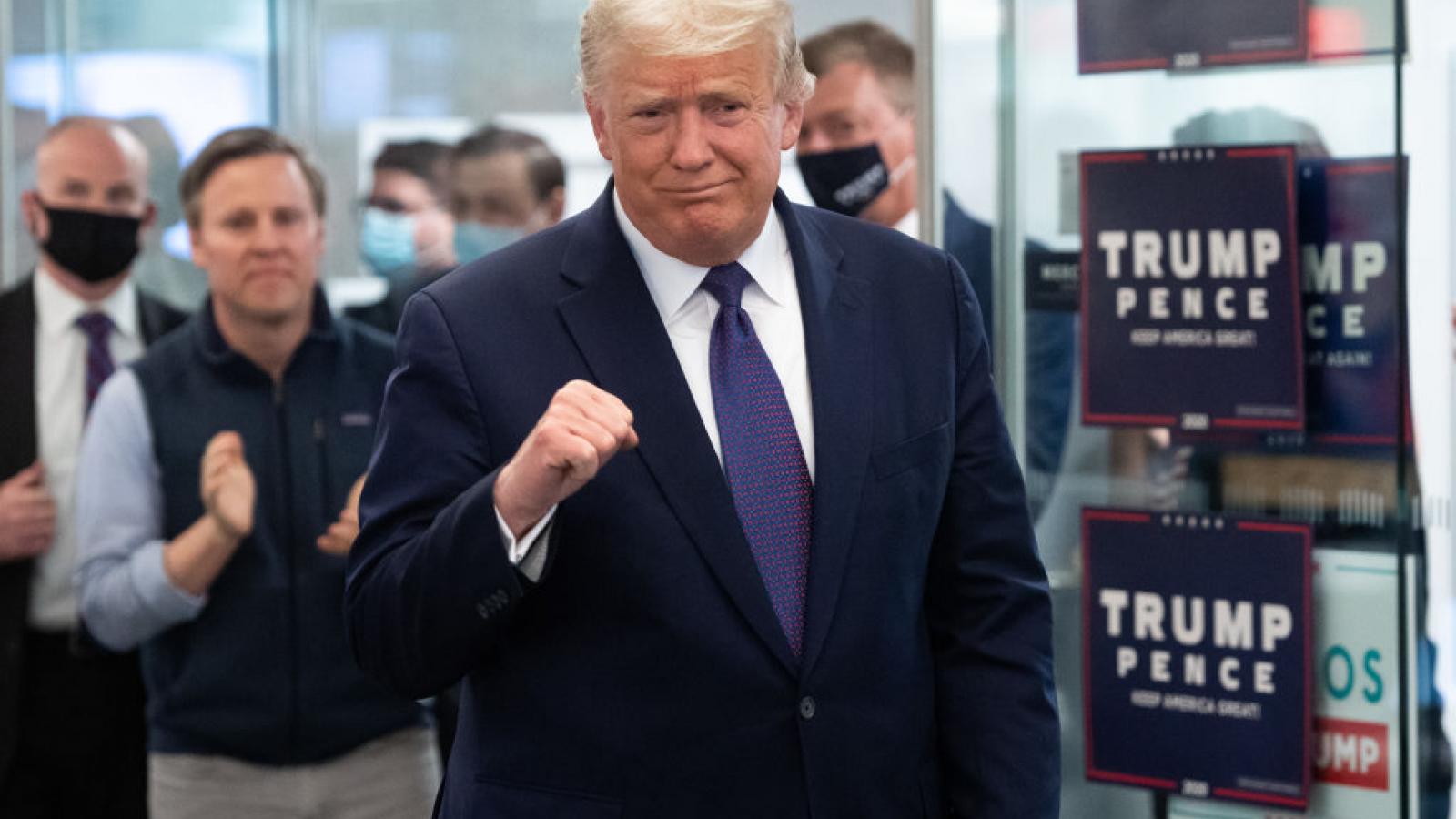 Donald Trump on Election Day, Nov. 3