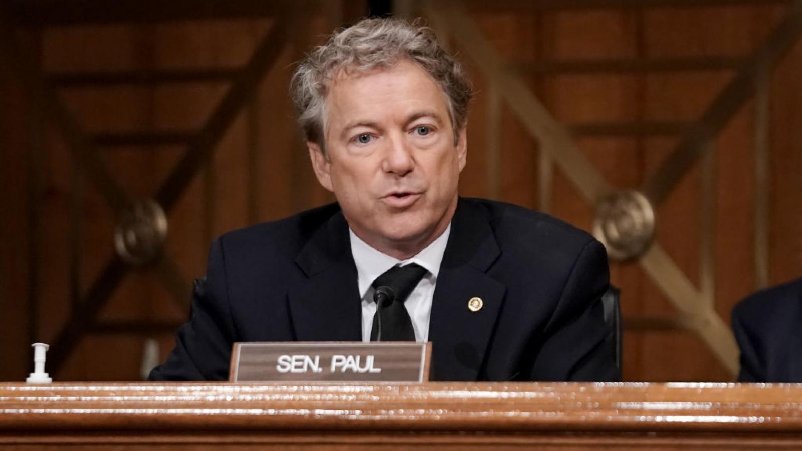 Sen Rand Paul During Wednesday Senate Hearing The Election In Many Sen Rand Paul During Wednesday Senate Hearing The Election In Many