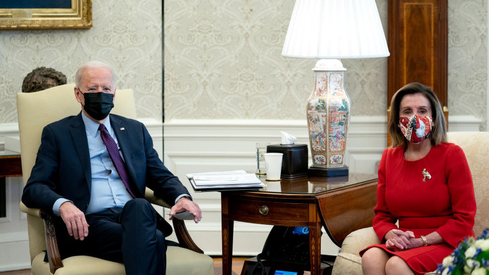 President Joe Biden and House Speaker Nancy Pelosi