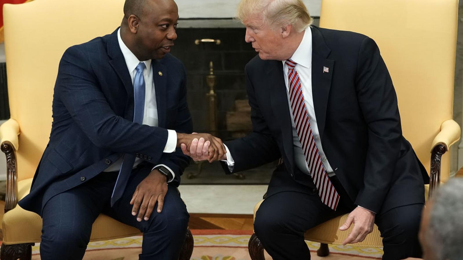 Trump Endorses Sen Tim Scott Of South Carolina Just The News   GettyImages 918284738 