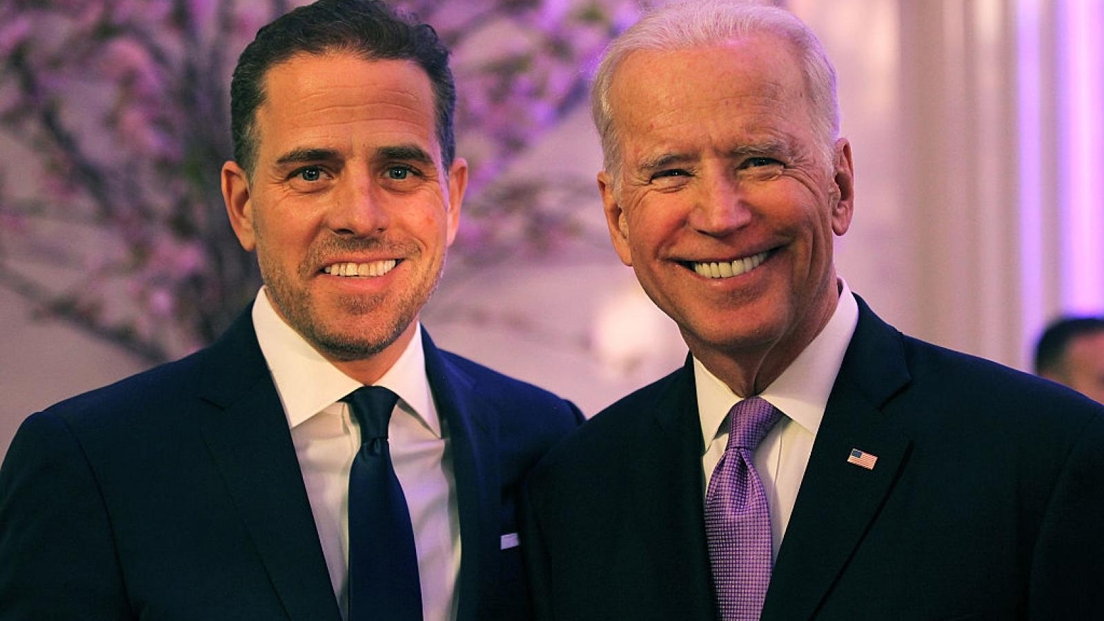 Hunter Biden and Joe Biden in 2016