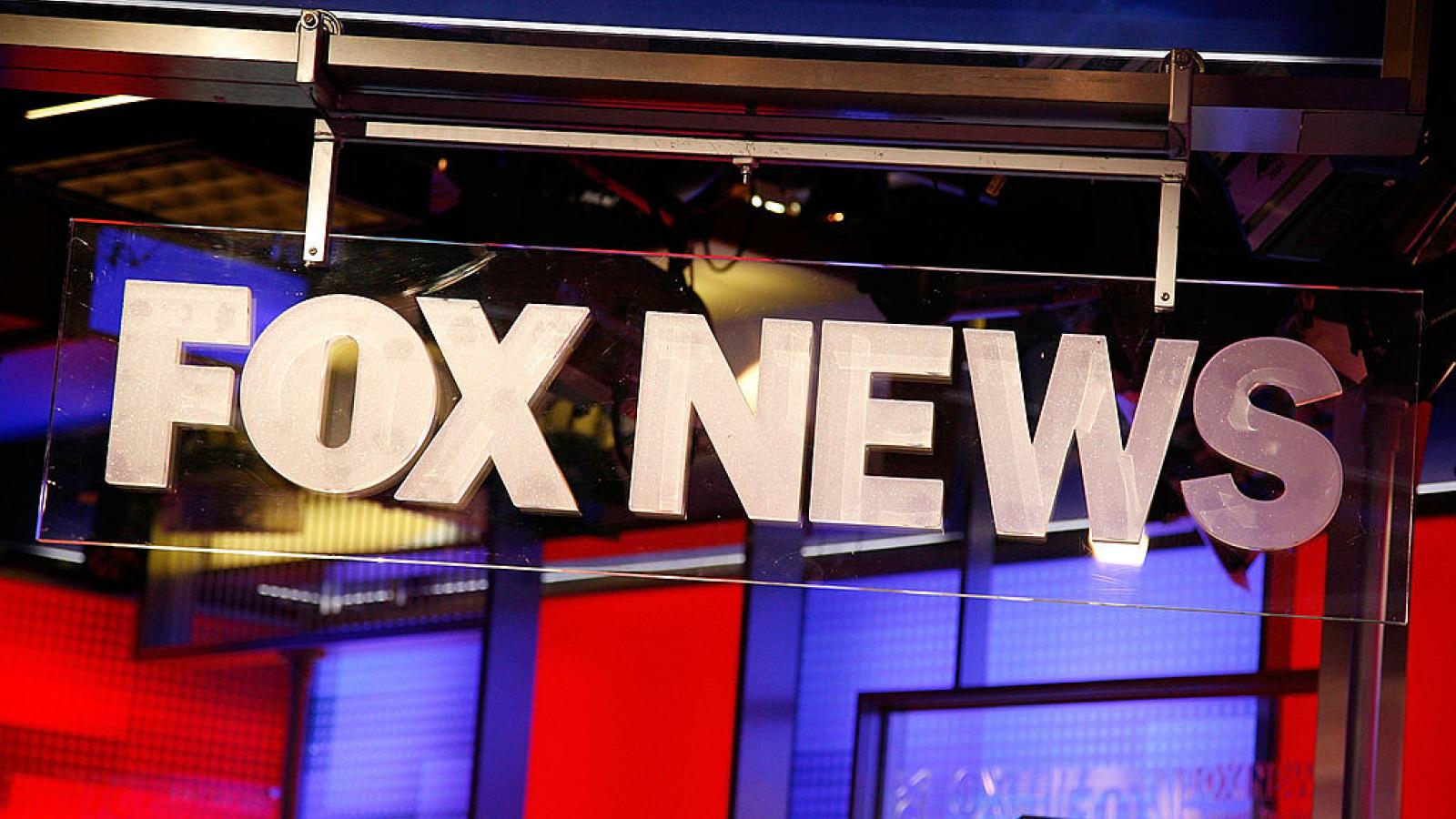 FOX News logo at FOX Studios in New York City in 2011