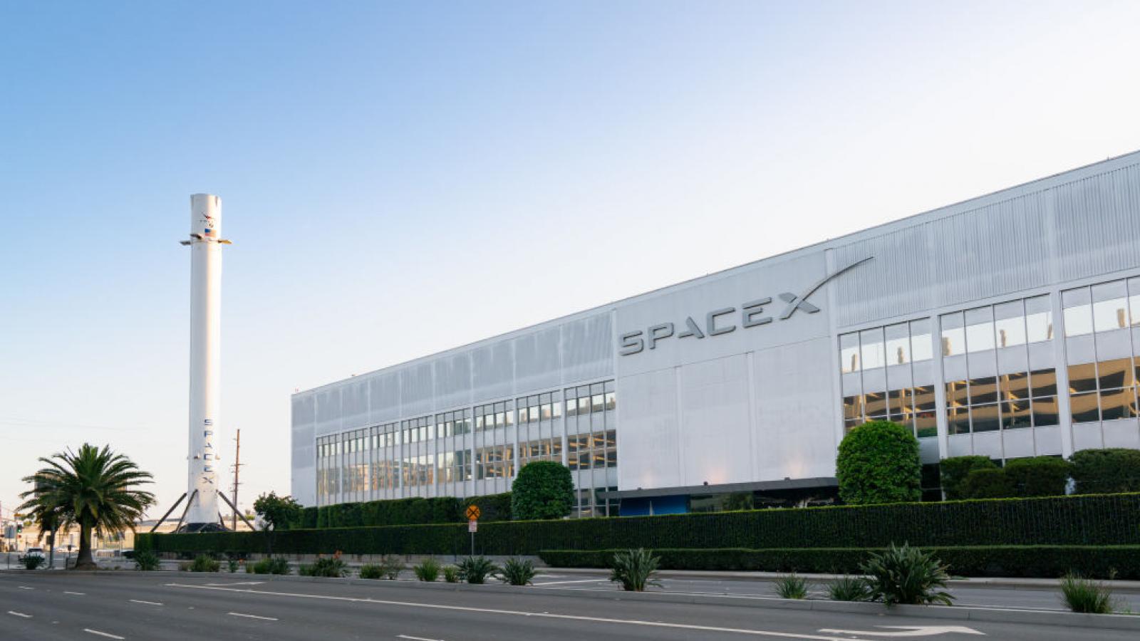 SpaceX headquarters in Los Angeles, California in August 2020