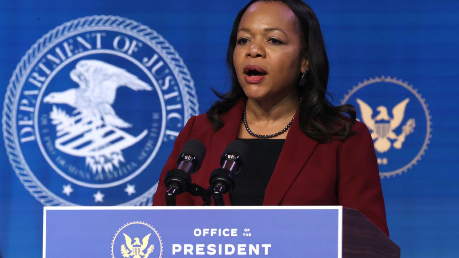 Kristen Clarke in January 2021