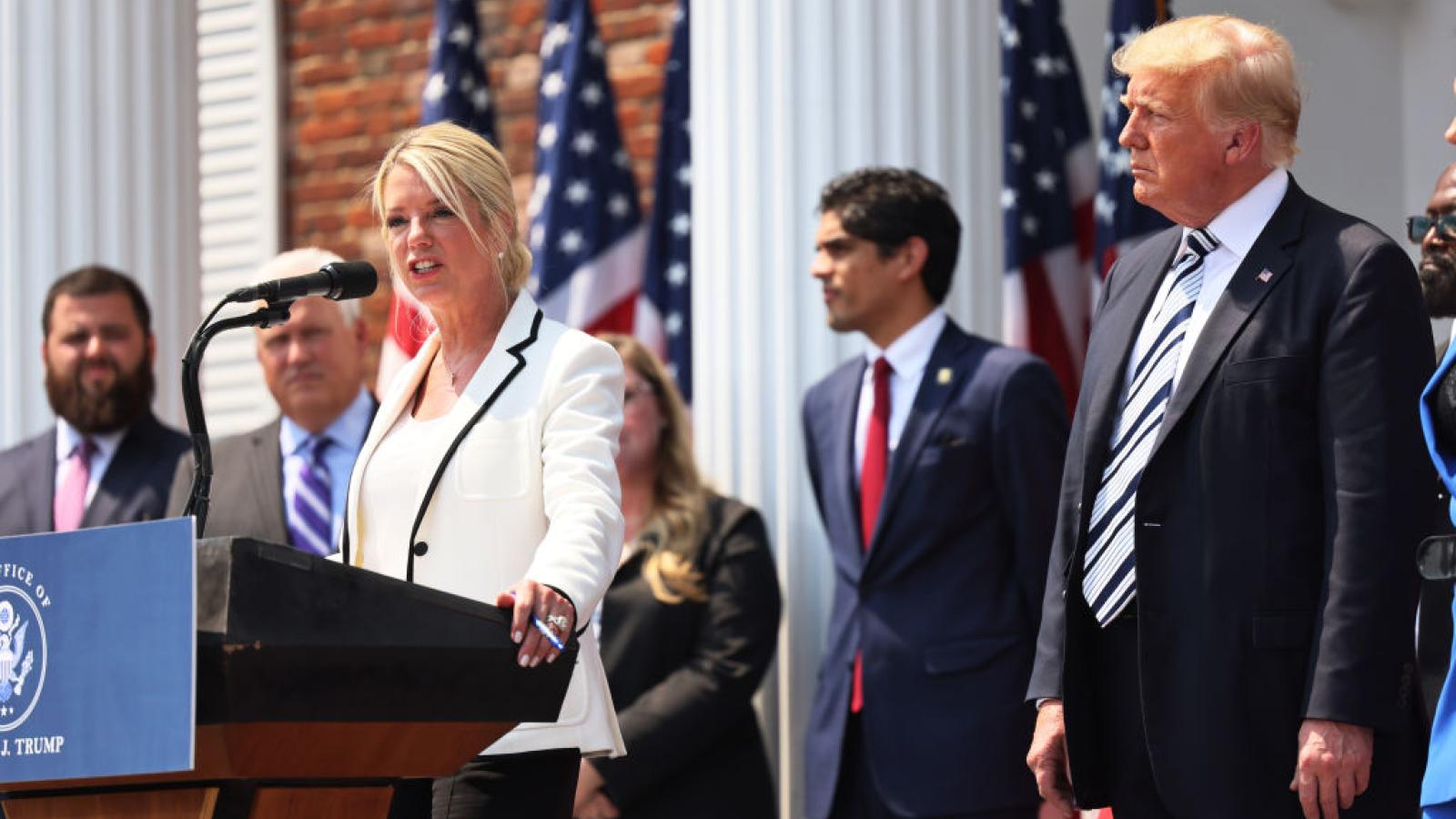 Pam Bondi of Florida speaks about suing tech company