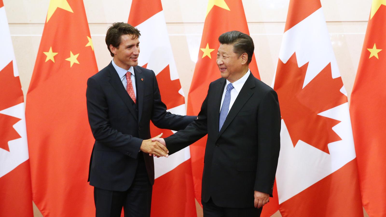 Justin Trudeau, Xi Jinping, Beijing, Aug. 31, 2016