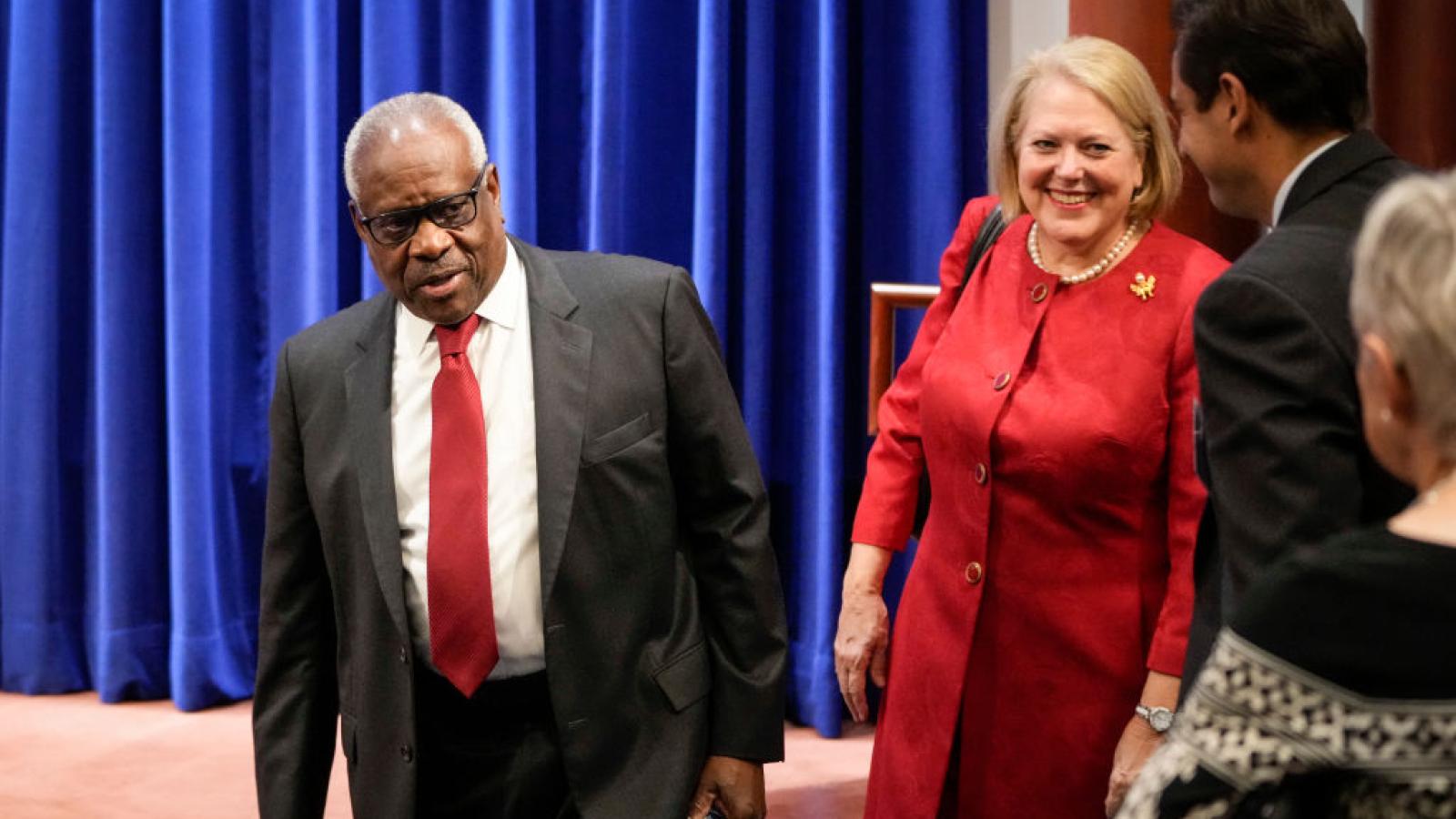 Supreme Court Justice Clarence Thomas and his wife Ginni Thomas