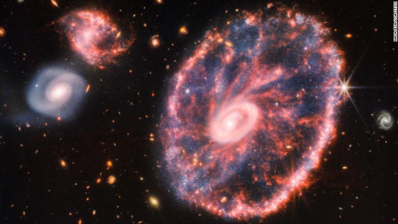 The Cartwheel Galaxy from the James Webb Space Telescope