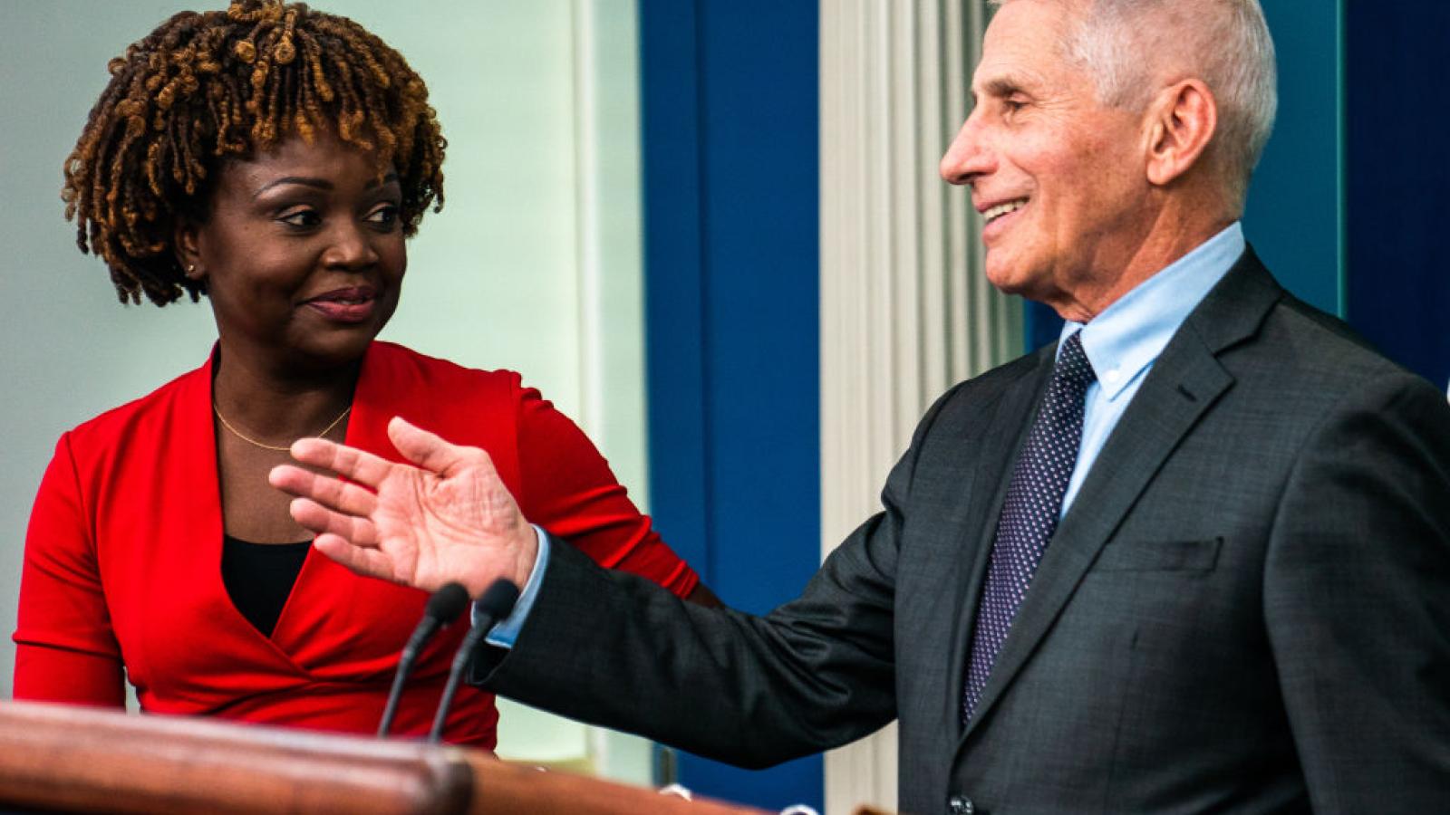 Anthony Fauci at the White House, Nov. 22
