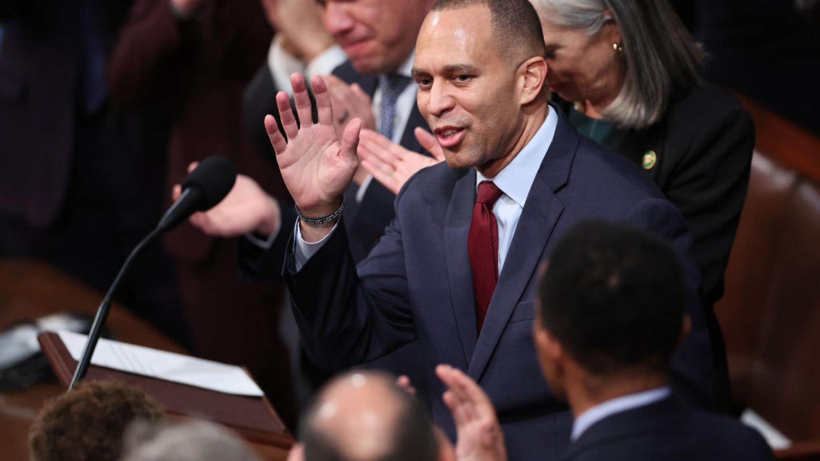 Hakeem Jeffries in Congress, Jan. 7
