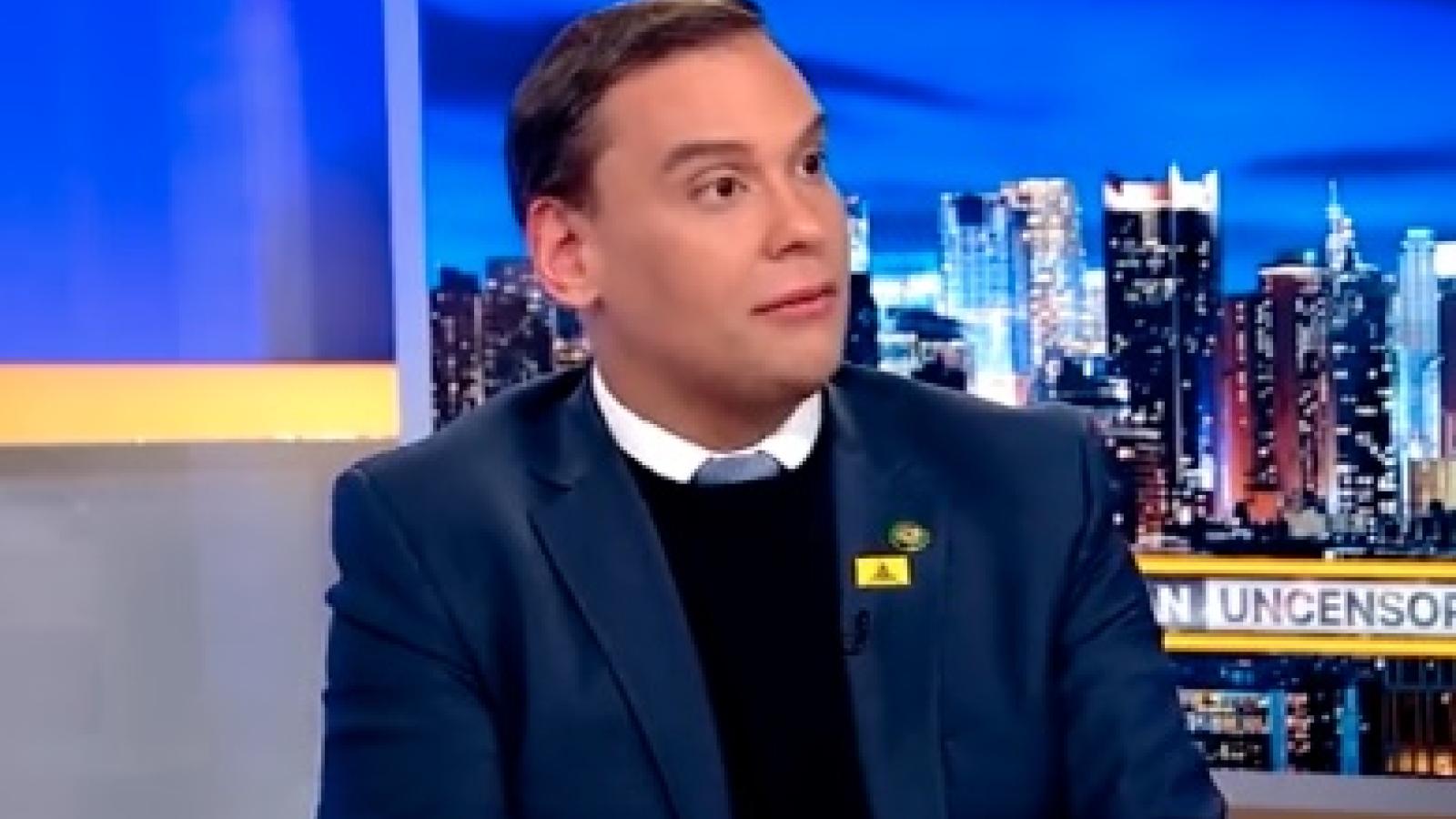 George Santos speaking with Piers Morgan