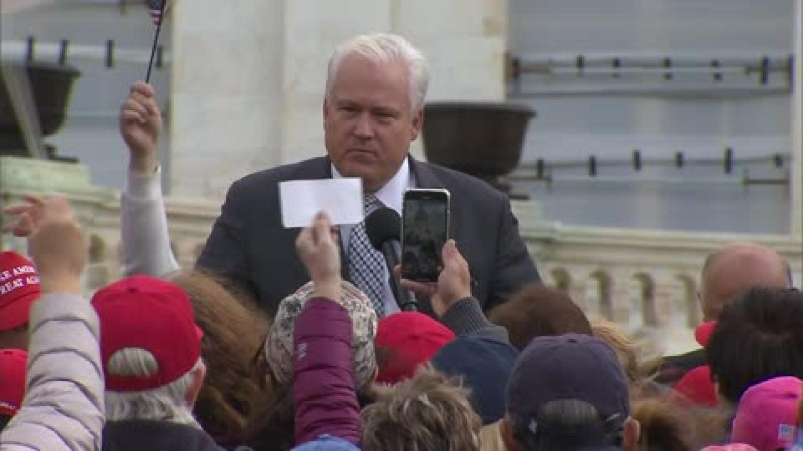 Matt Schlapp with crowd 