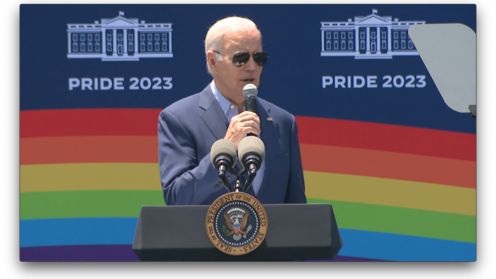 President Joe Biden speaks to LGBTQ+ community at White House Pride event