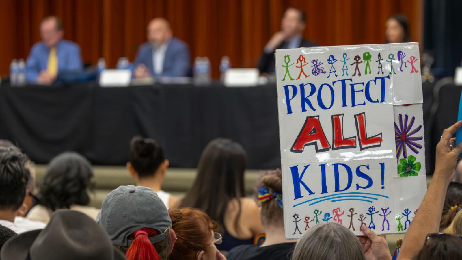 School board gender identity protest