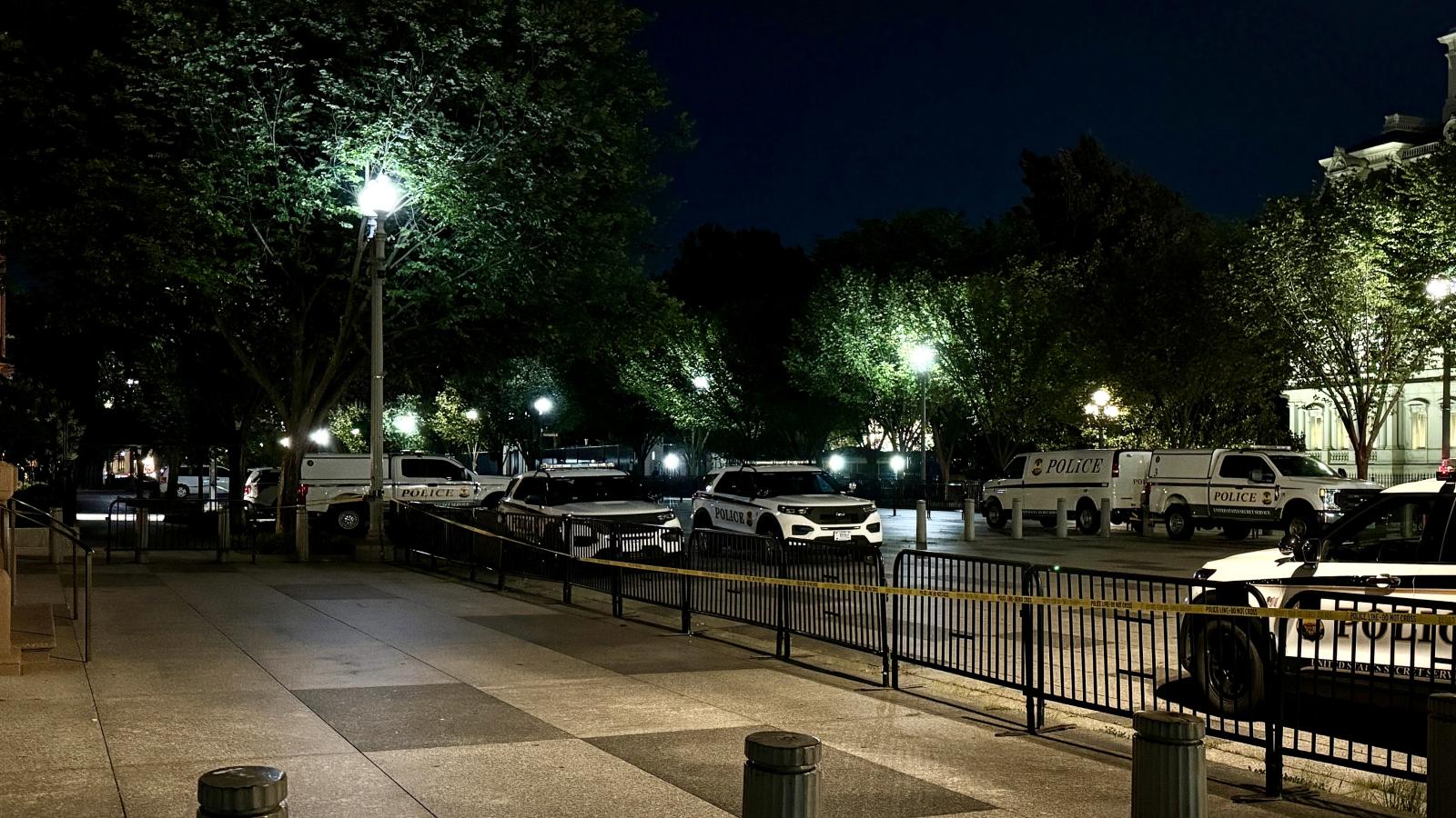 White House blocked off