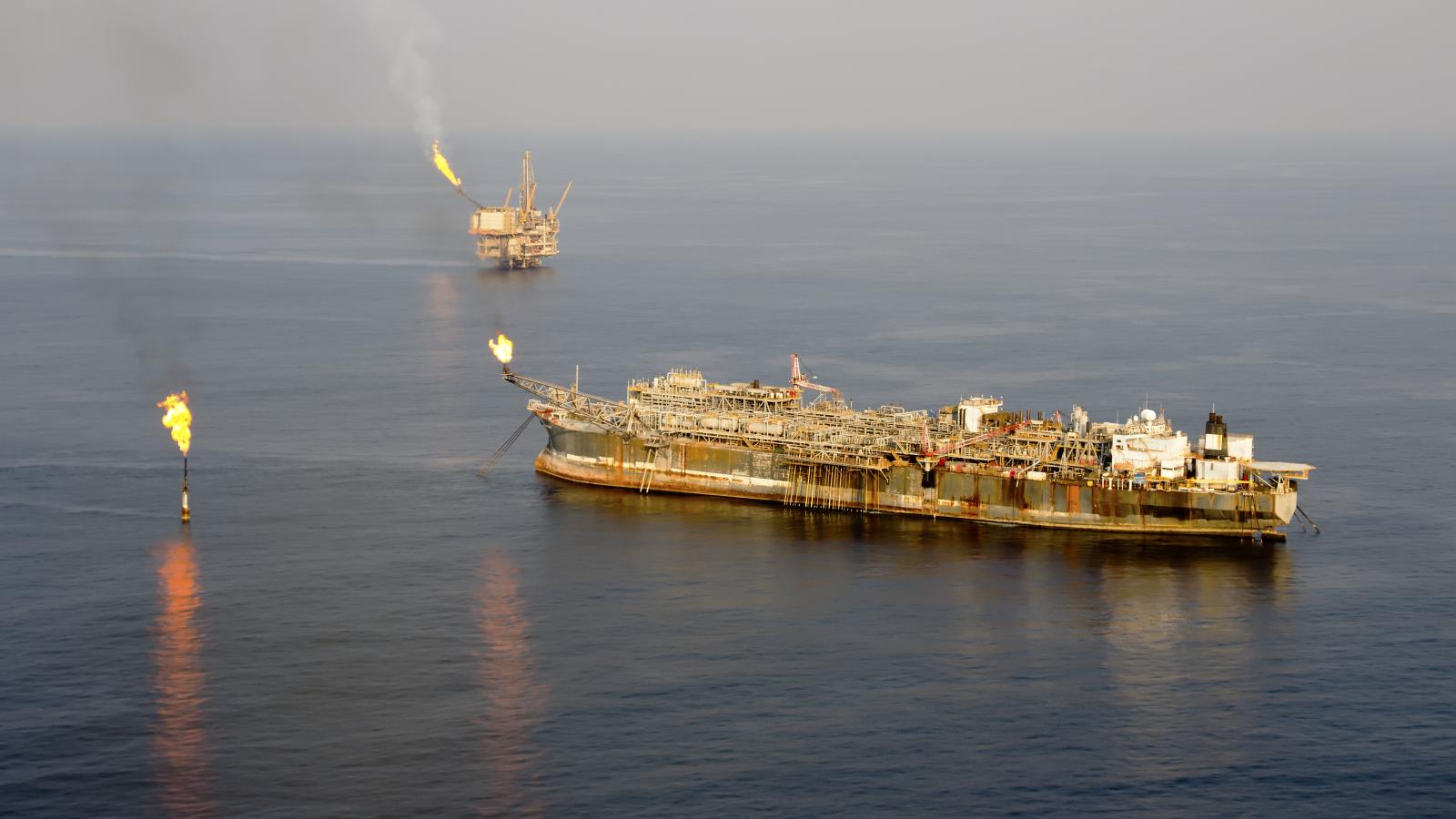 Two Oil Rigs