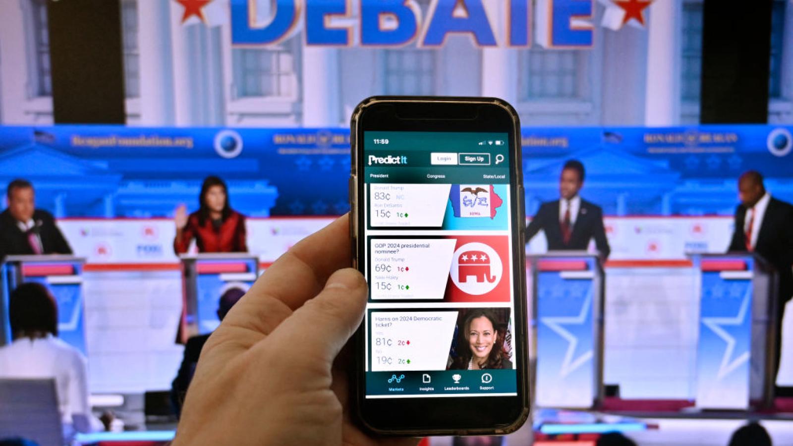 Stock image of political gambling 