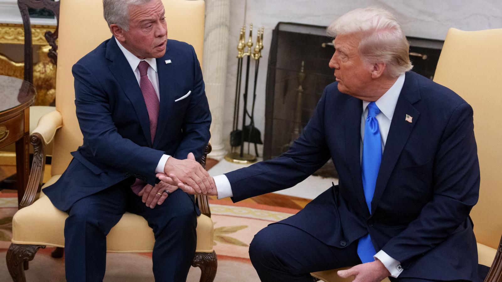 Trump and King Abdullah II