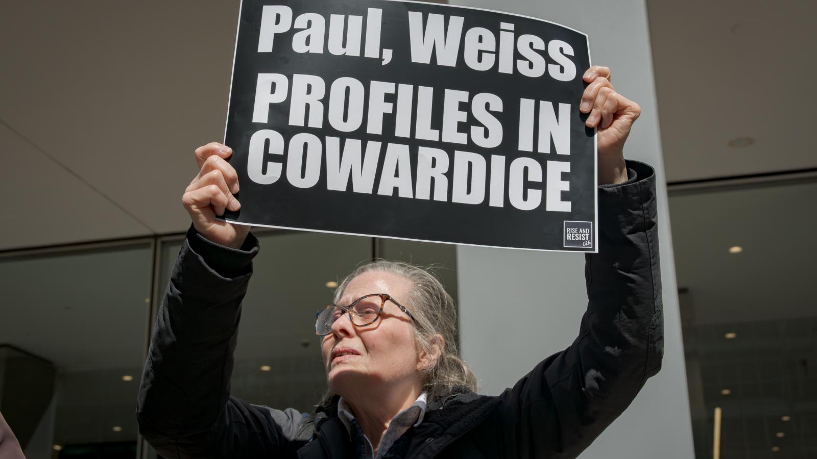 Paul, Weiss protest