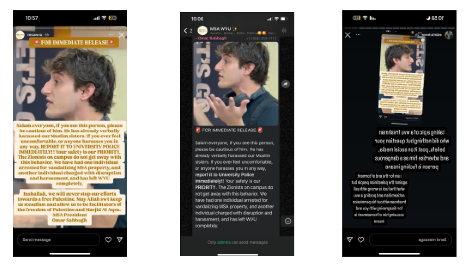 Muslim Students Association targets pro-Israel student Eliyahu Itkowitz