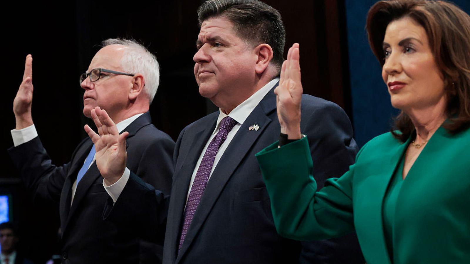 Governors Walz, Pritzker, Hochul