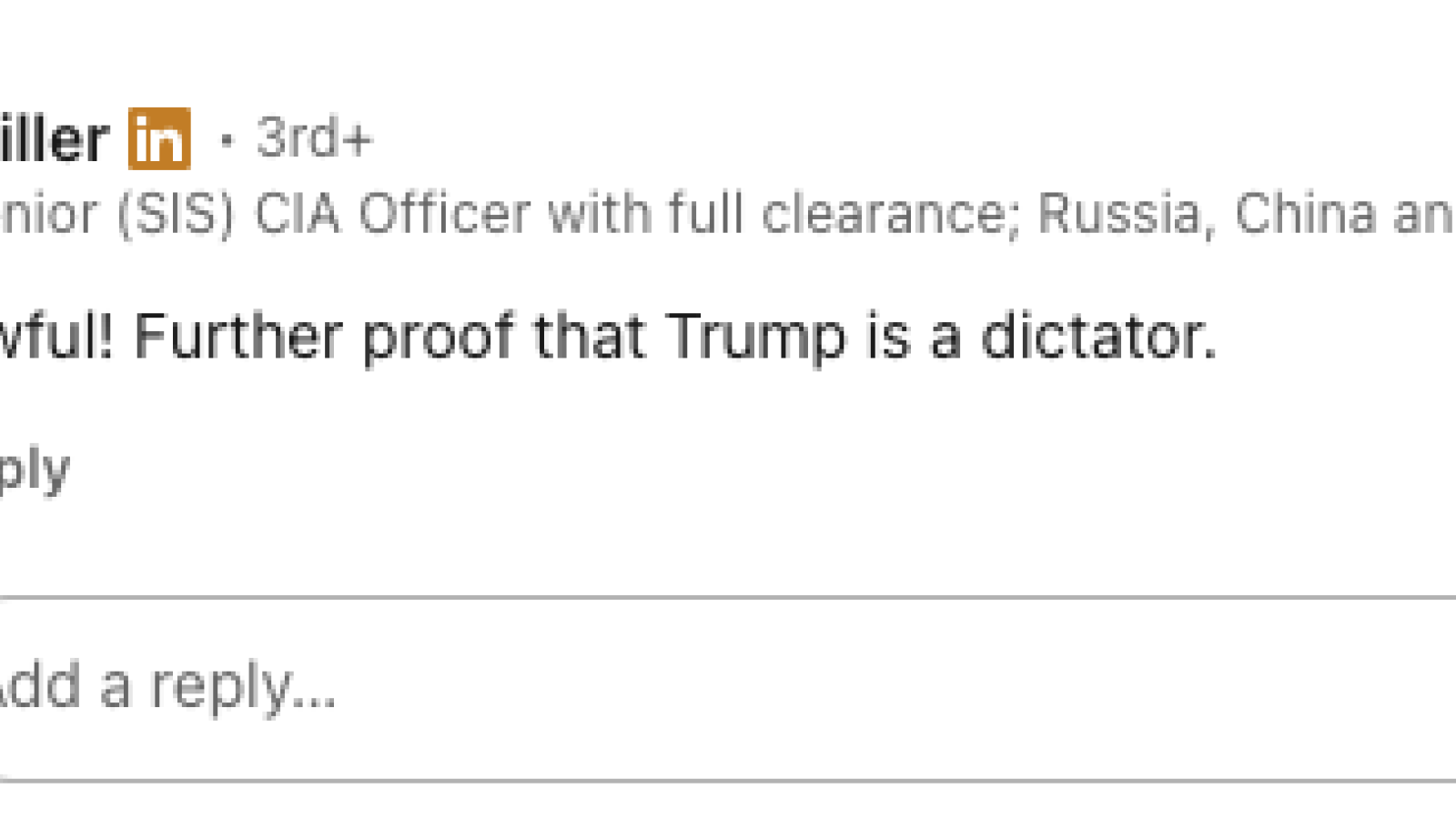 Susan Miller - Trump is a dictator