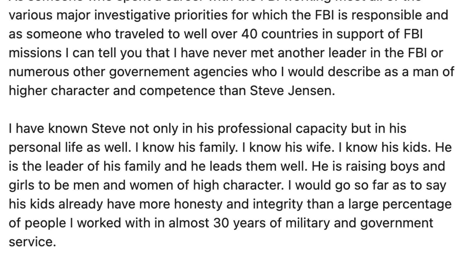 Retired FBI agent defends agent fired by Trump administration.