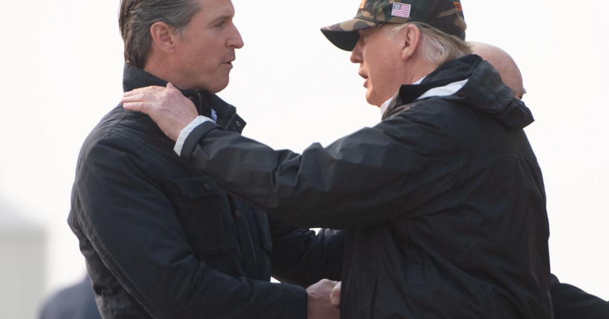 Trump Criticizes Newsom Over California Wildfires