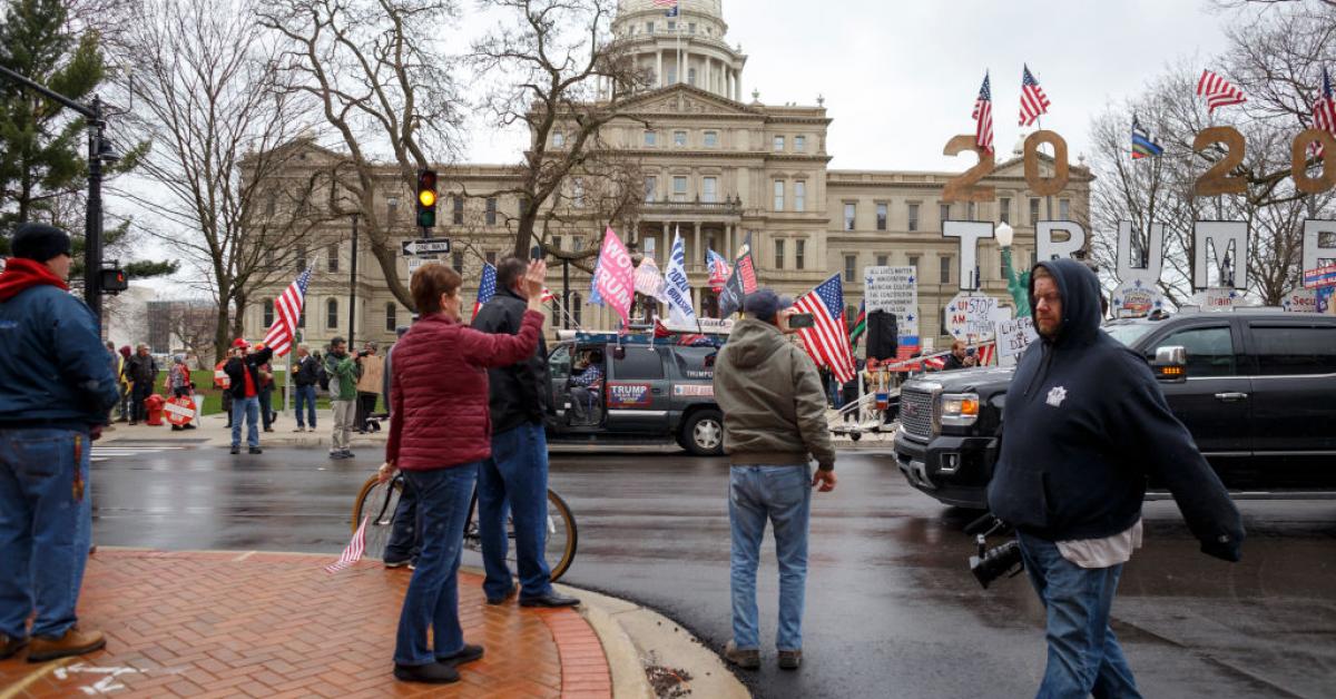"Operation Gridlock" Thousands protest Michigan governor's lockdown