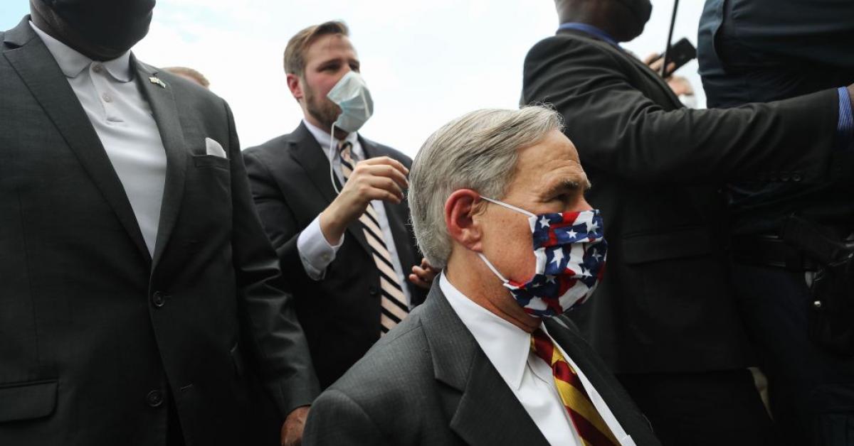 Texas governor orders all state residents to wear masks while in public