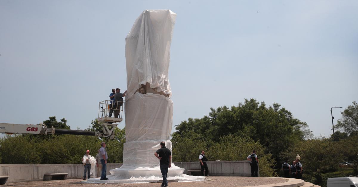 Chicago Mayor Lightfoot Has Christopher Columbus Statue Removed From